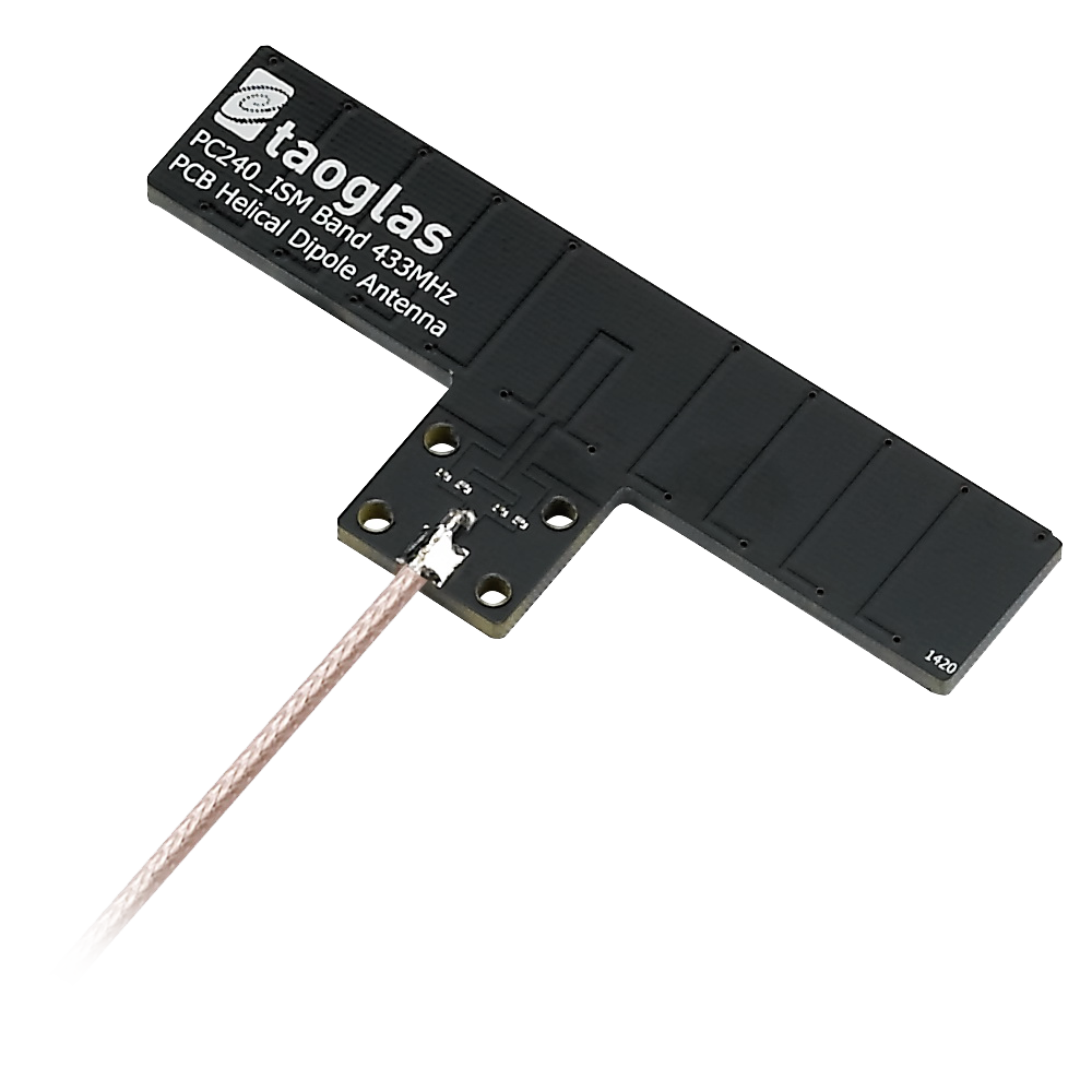 Antena PC240 433MHz -1dBi Adhesive/Permanent