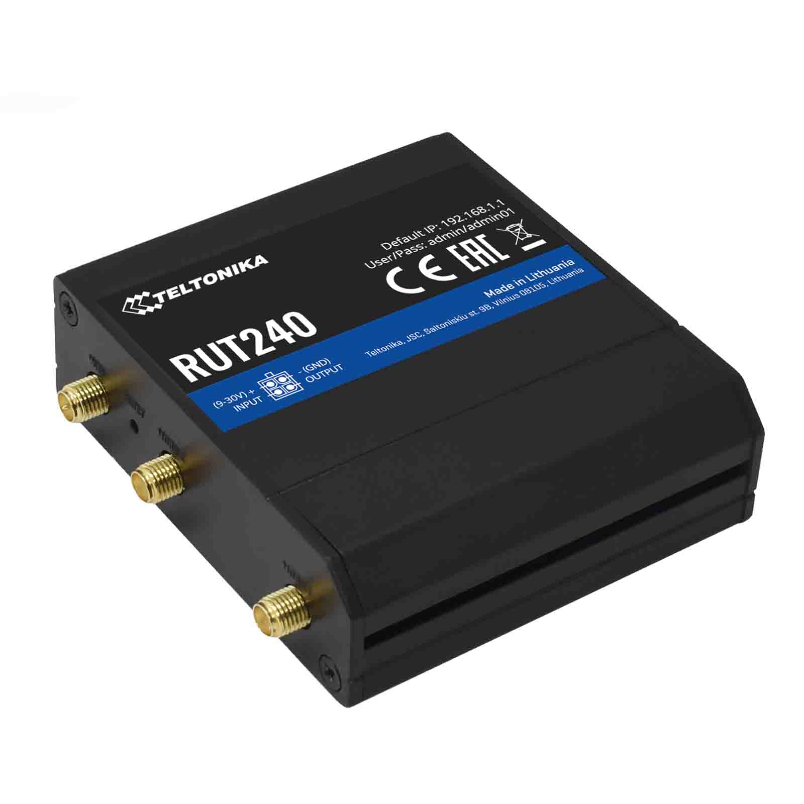 Router RUT240 LTE z WiFi 2xRJ45 Sim 3x ant. WW