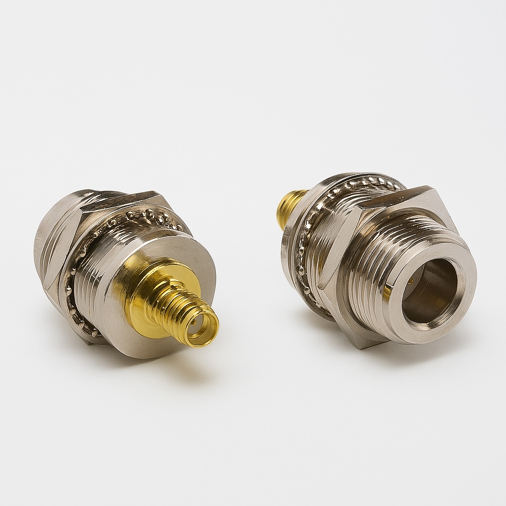 Adapter ze złączem N(f) - SMA(f)