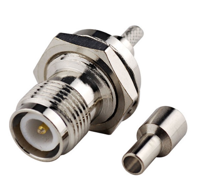 Złącze TNC-RP(f) zaciskane dla kabli URM76 50 OHM