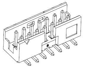 FCI, Złącze header 2x8pin 2mm SMD
