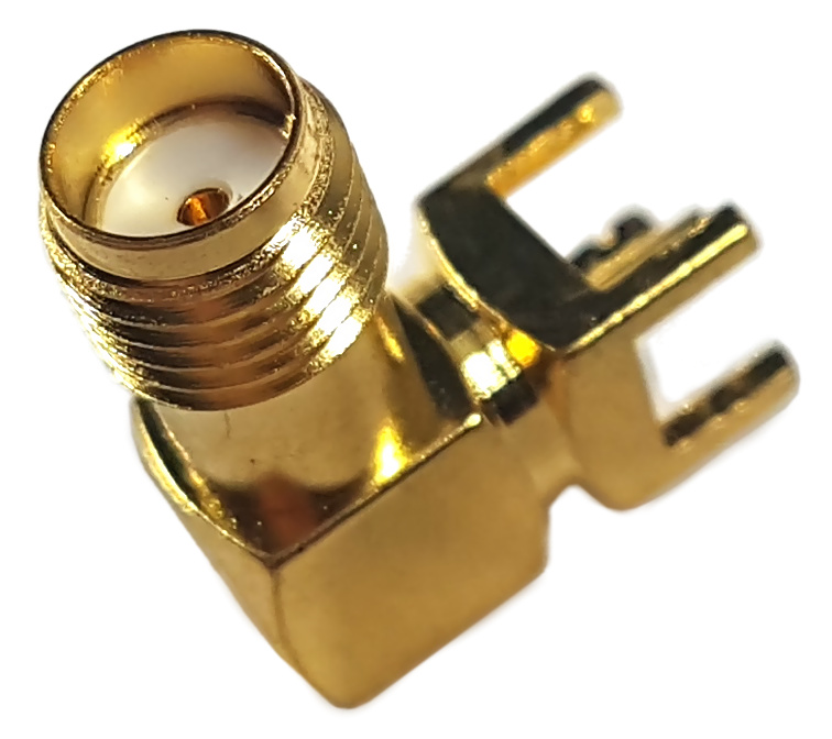 Złącze SMA (f) kątowe do druku 6x6x14mm