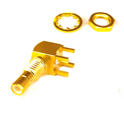 Złącze SMB (m) kątowe do druku 6x6x11mm długie
