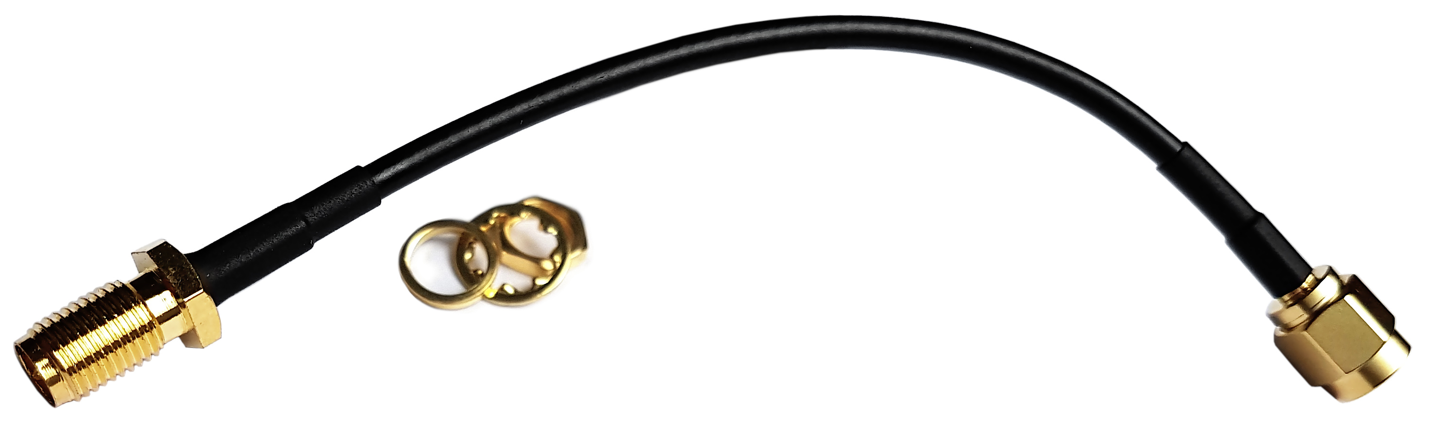 Kabel SMA-RP (m) - SMA-RP (f) 12cm RG174