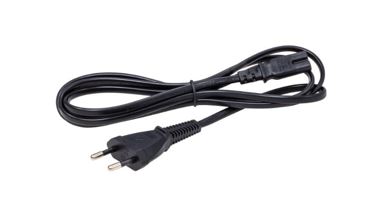 Kabel zasilający C7 typ C Europa 1.8m 250V