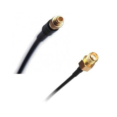 Kabel przejściówka MCX (m) kątowy - SMA (f) 15cm