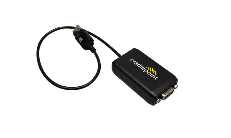 Kabel RS232 DB9 na USB z blokadą 40cm R920