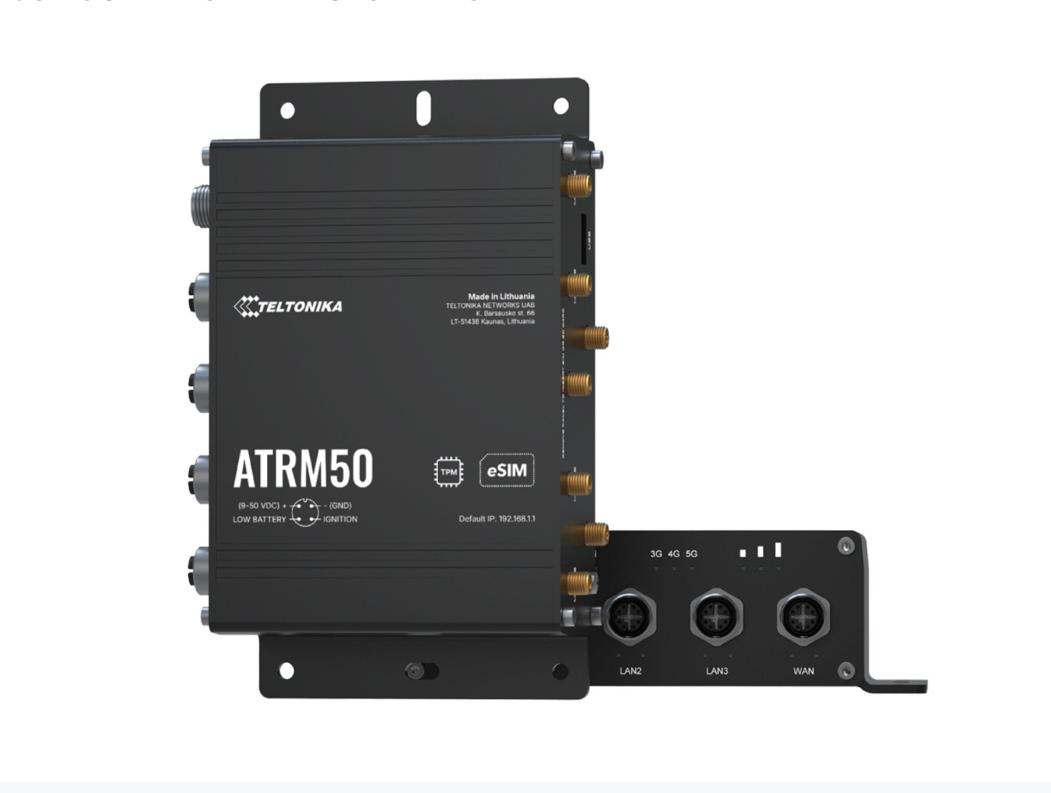 Router ATRM50 5G M12 4xRJ45 DualSIM WiFi GNSS