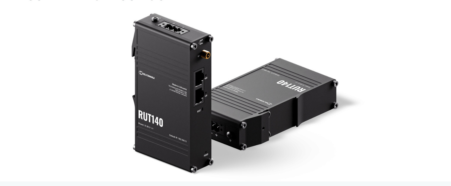 Router RUT140 przemysłowy WiFi 2xRJ45 DIN