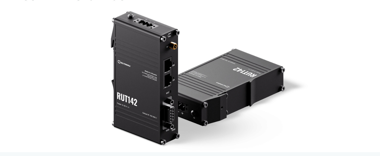 Router RUT142 przemysłowy WiFi RS232 2xRJ45