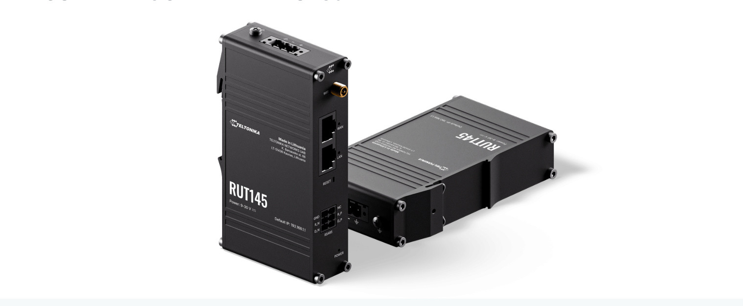 Router RUT145 przemysłowy WiFi 2xETH RS485
