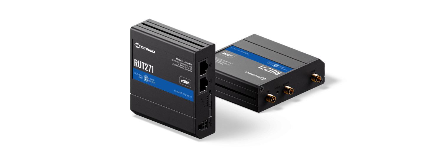 Router RUT271 5G RedCap WiFi 2xRJ45 DualSIM eSIM