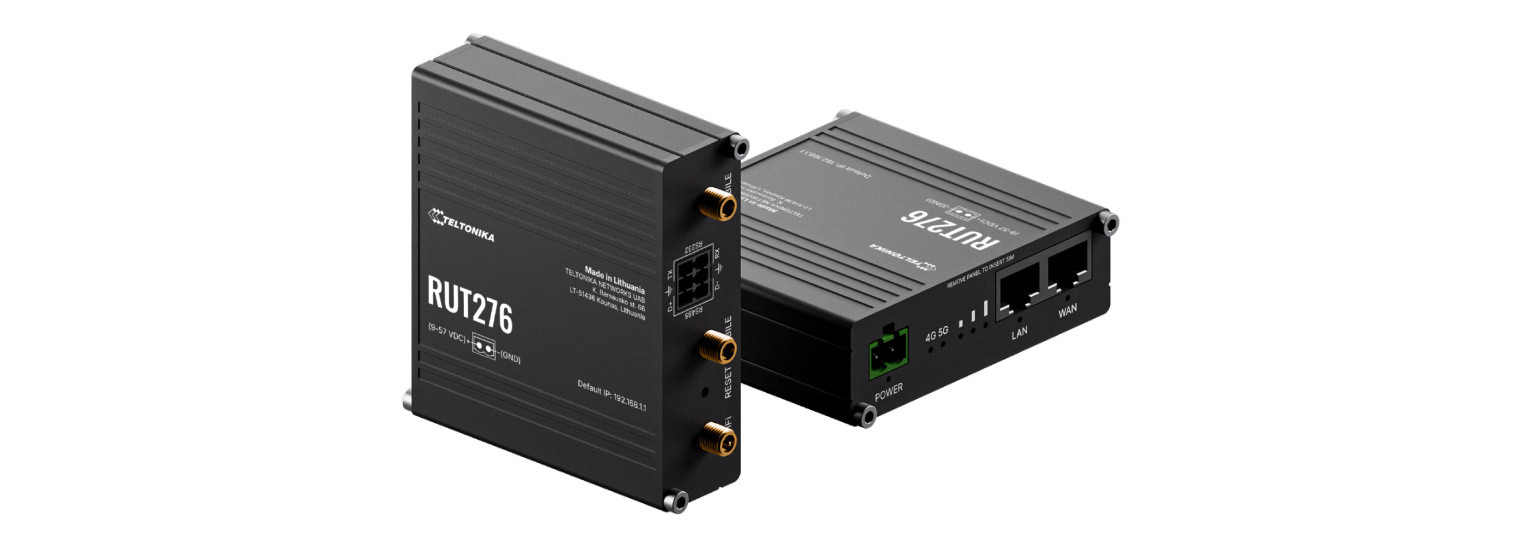 Router RUT276 5G RedCap WiFi 2xRJ45 RS232/485