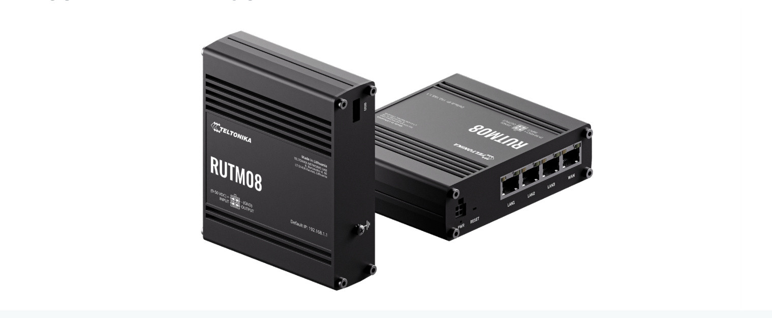 Router RUTM08 przemysłowy 4xGigabit Ethernet