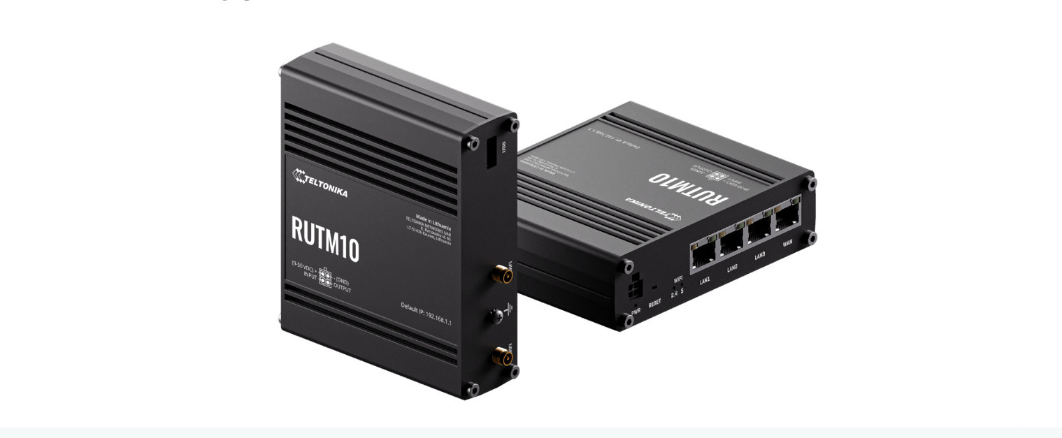 Router RUTM10 WiFi 5 4x1GbE z zasilaczem