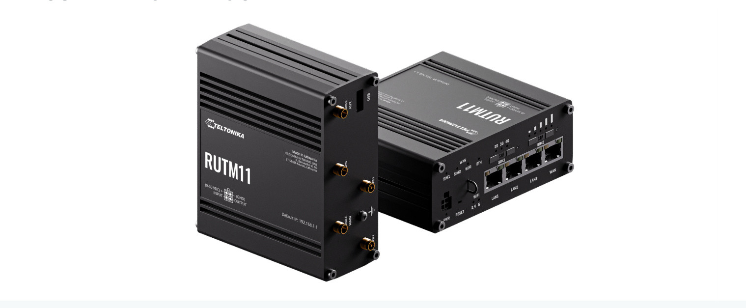 Router RUTM11 4G LTE Cat6 WiFi 4xRJ45 DualSIM