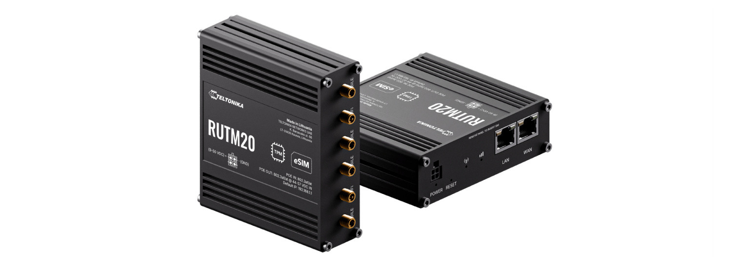 Router RUTM20 5G WiFi 2xRJ45 DualSIM PoE z zasil.