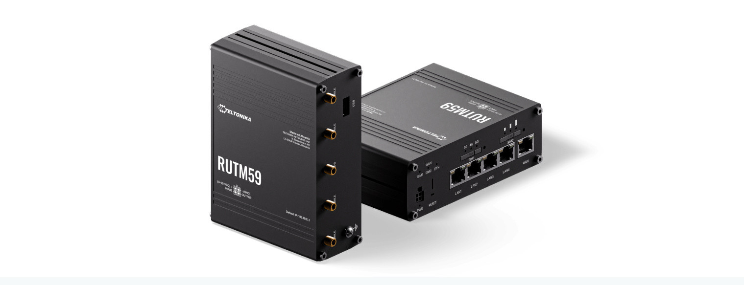 Router RUTM59 5G 5x1GbE DualSIM z zasilaczem