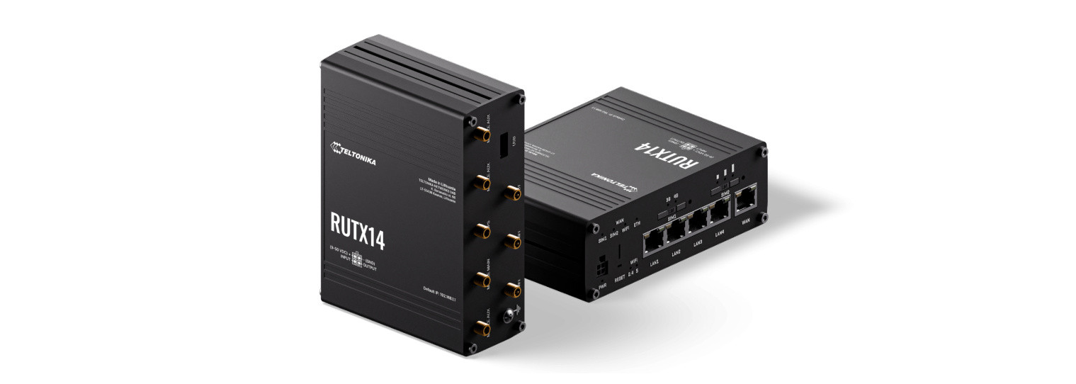 Router RUTX14 4G LTE Cat12 5xGbE WiFi DualSIM