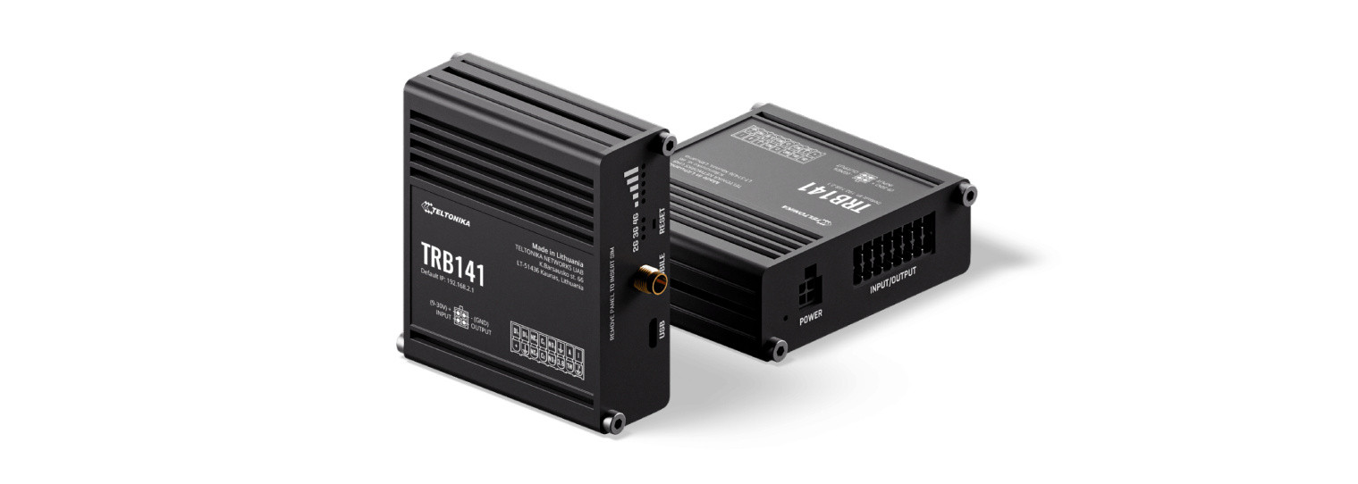 Gateway TRB141 LTE Cat 1 z rozbudowanym I/O