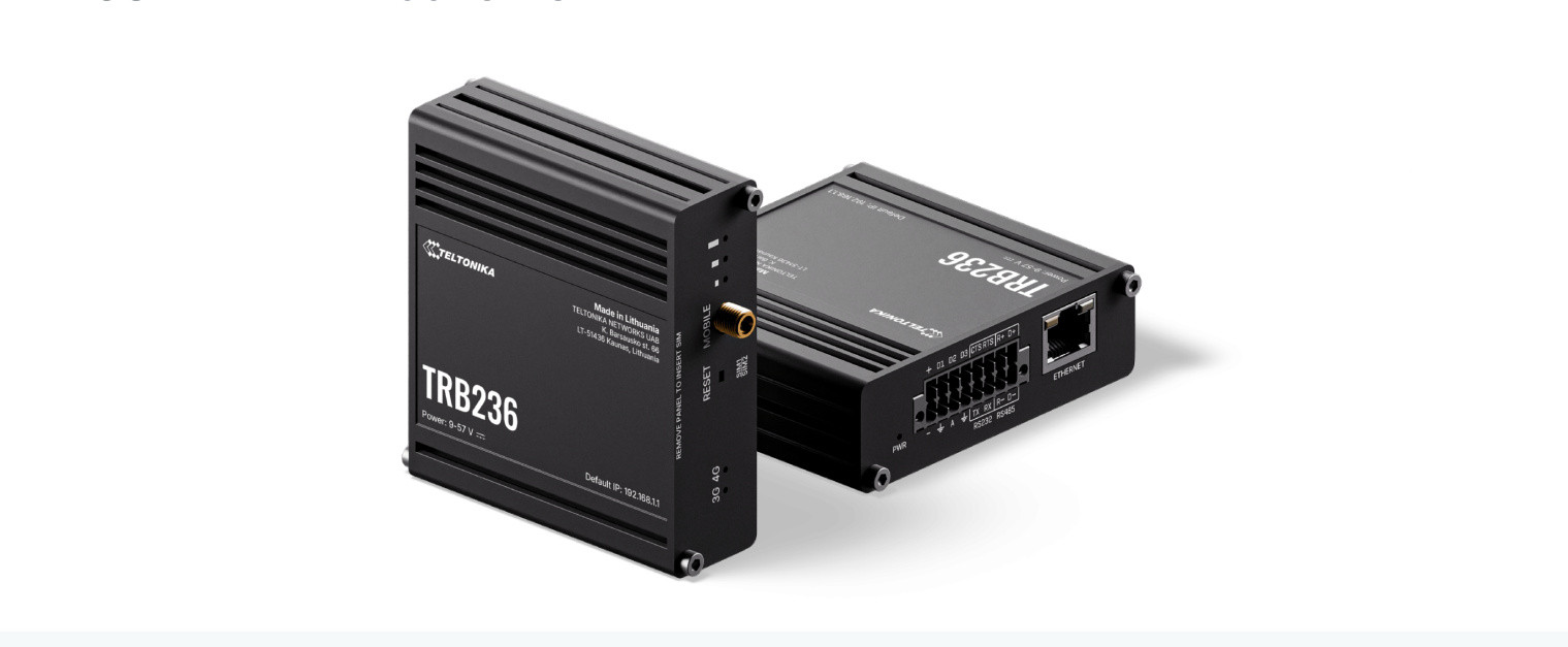 Gateway TRB236 LTE Cat4 450MHz 1xRJ45 DualSIM