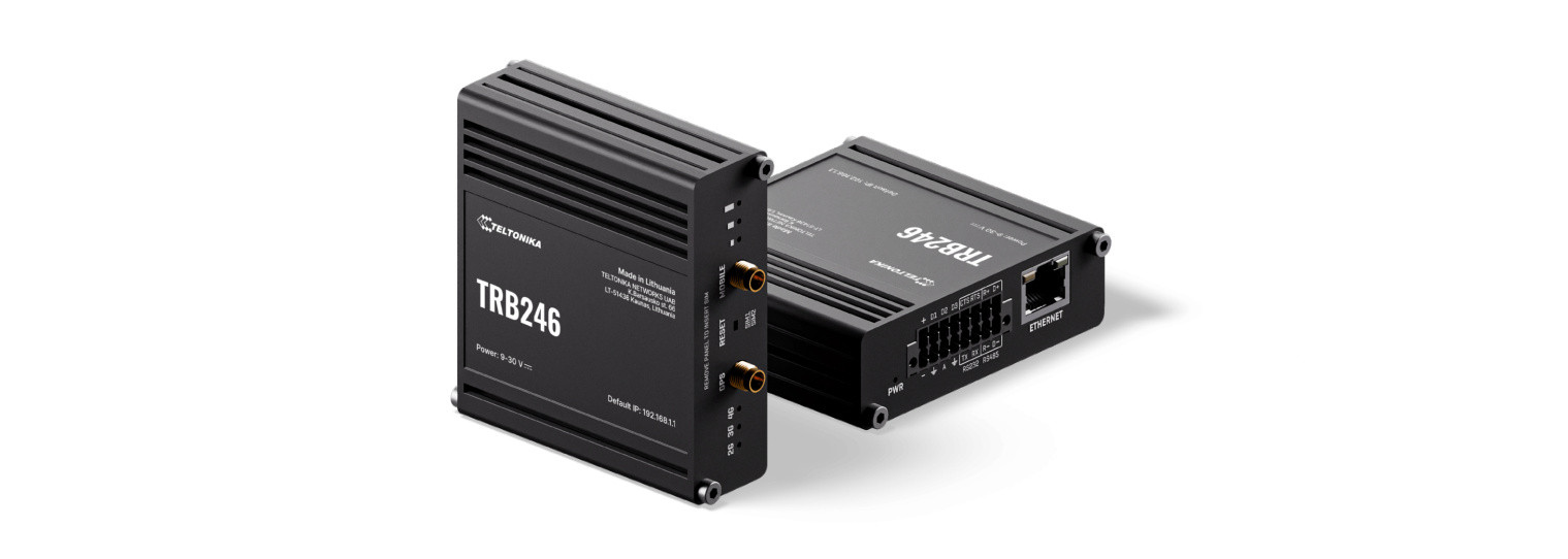 Gateway TRB246 4G LTE Cat4 1xRJ45 RS232 RS485 I/O
