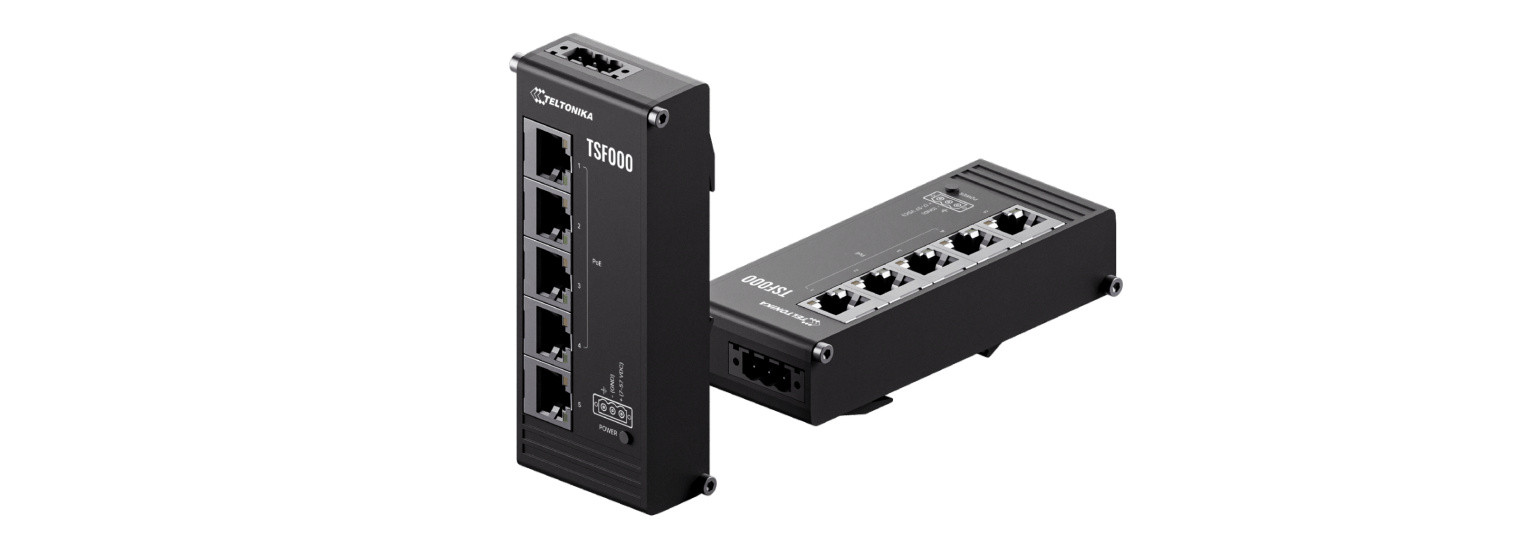 Switch TSF000 5x100Mb PoE płaski bez zasilacza