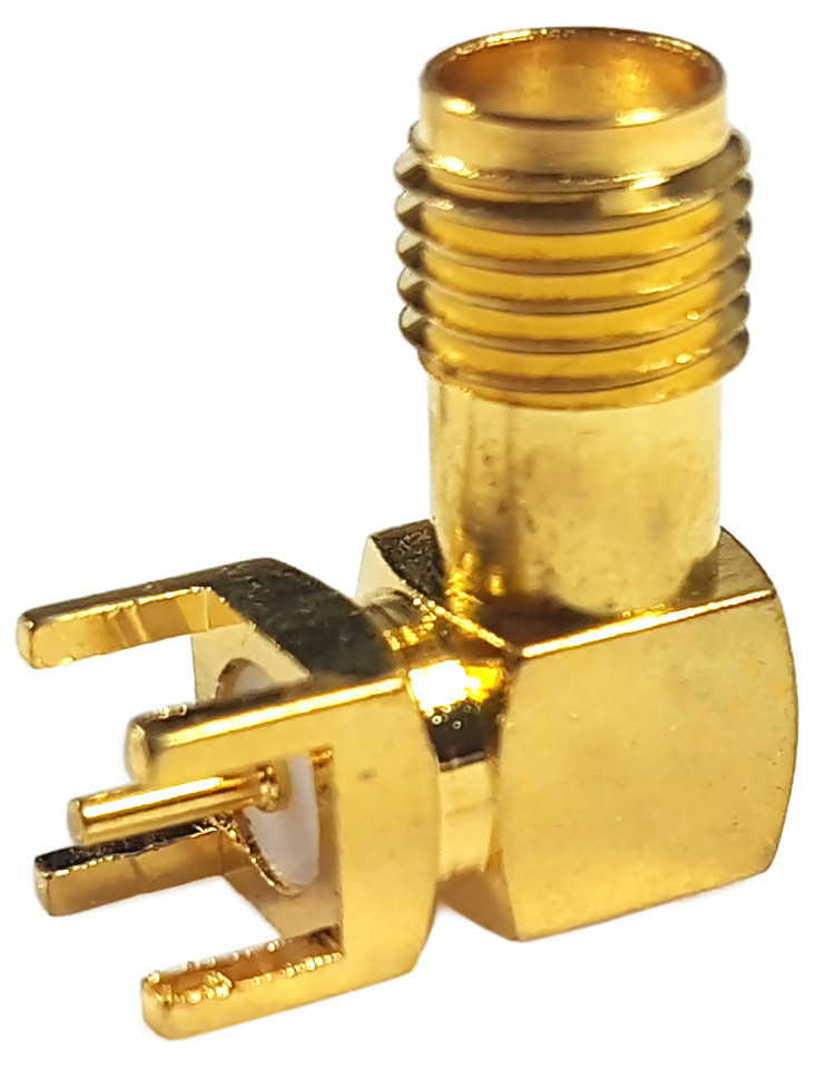 Złącze SMA (f) kątowe do druku 6x6x14mm