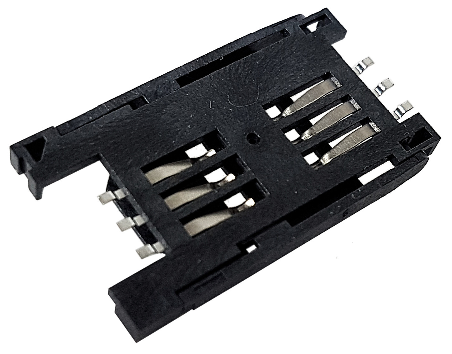 Złącze czytnik SIM 6-pin SMD wsuwane