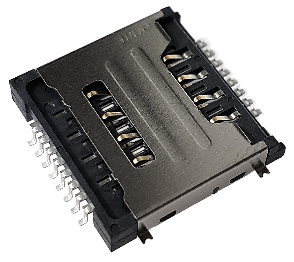 Złącze czytnik SIM 8+8 pin SMD wsuwane