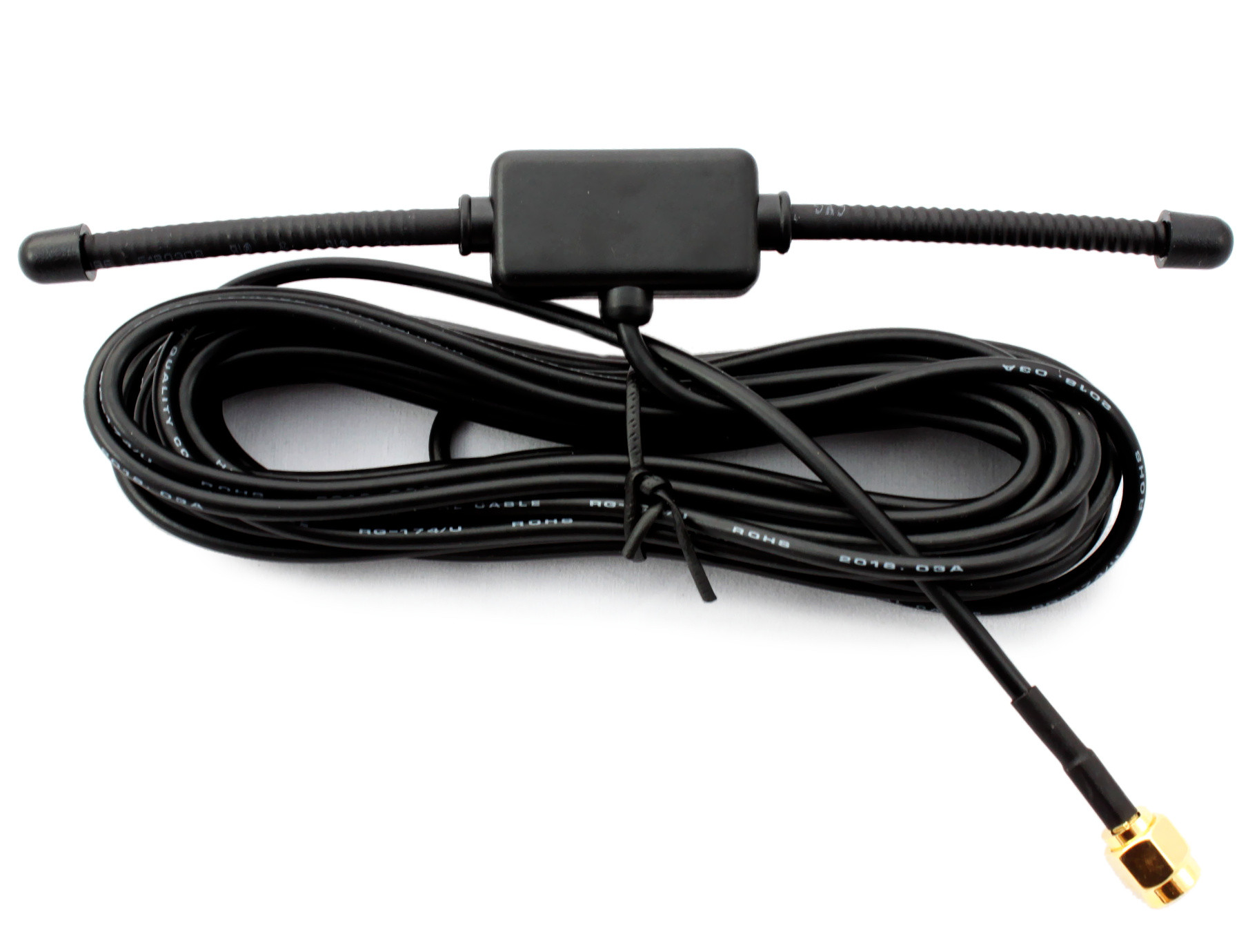 Antena 433-450MHz przyklejana 3dBi 5m RG174 SMA(m)