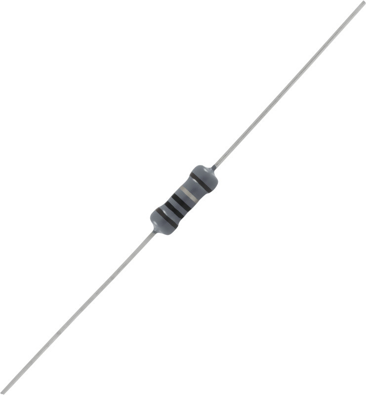 Rezystor weglowy THT 200kOhm 0.25W ±5% 5x6,8mm axi
