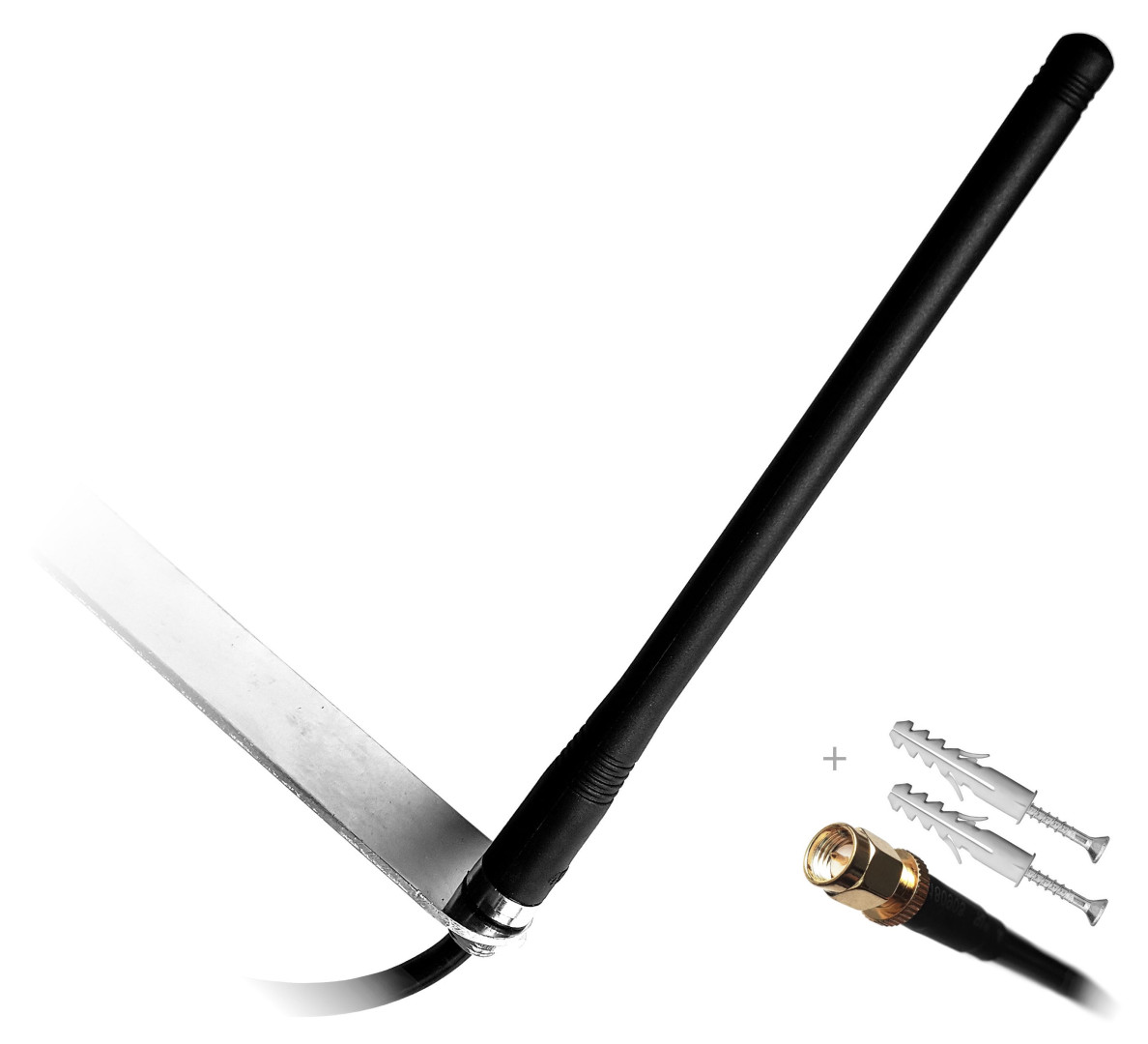 Antena LTE przykręcana uchwyt ścienny 5m RG58 9dBi