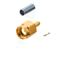 Wtyk SMA (m) na kabel RG174 zaciskany