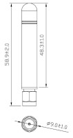 Antena LTE stick prosta SMA (m) 50mm