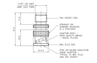 Adapter ze złączem TNC(f) - BNC(m)