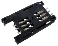 Złącze czytnik SIM 6-pin SMD wsuwane